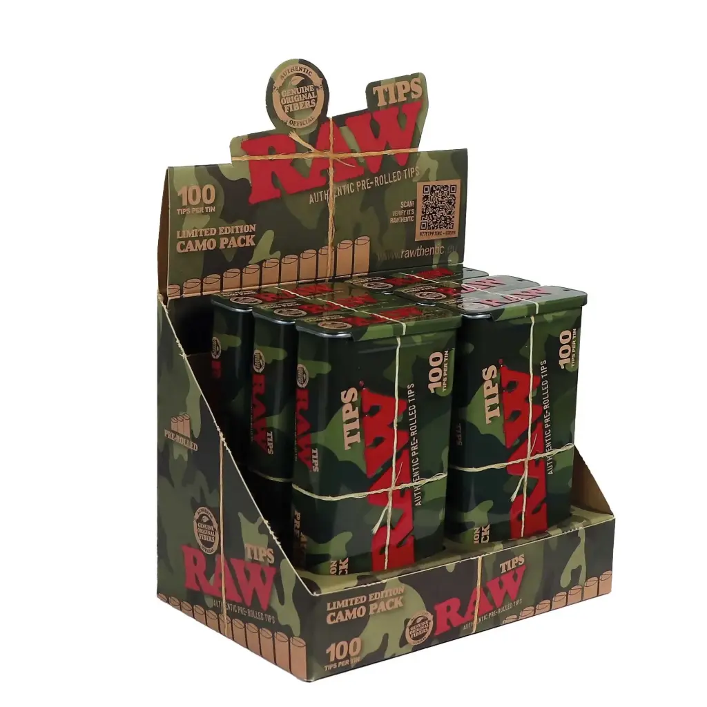 Lata RAW camuflaje con 100 filtros