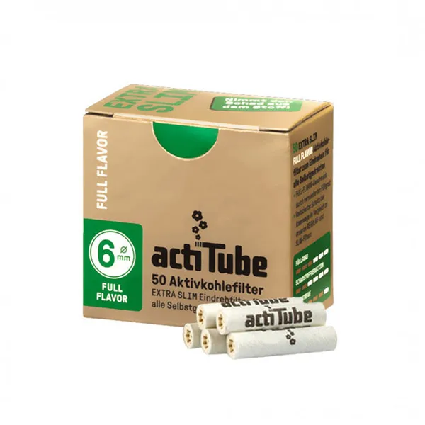 Filtros ACTI TUBE extra slim 6mm 50u