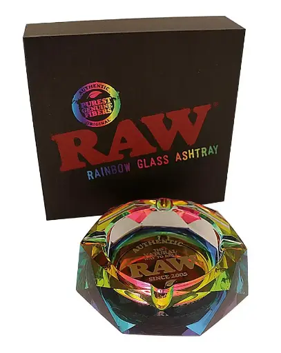 CENICERO RAW CRISTAL ARCOÍRIS