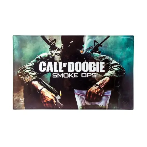 Bandeja de rodadura de vidrio V-SYNDICATE (Call of Doobie)